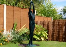 Primrose Aphrodite Figurine Water Feature Cascading Fountain Statue 162cm in Navy