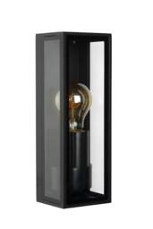 Lucide 'DUKAN' Dimmable Stylish Decorative Mountable Outdoor Wall Light 1xE27 in Black - thumbnail 2