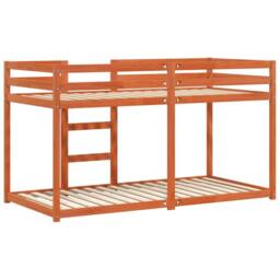 Berkfield Home Bunk Bed without Mattress Wax Brown 90x190 cm Single Solid Wood Pine - thumbnail 6