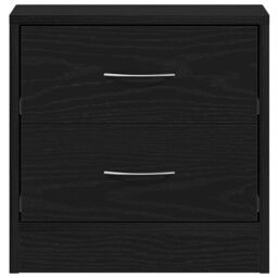 Berkfield Home Bedside Cabinet Black Oak 40x30x40 cm Engineered Wood - Size: 40 x 30 x 40 cm - thumbnail 6