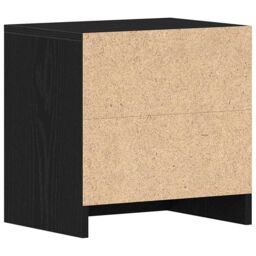 Berkfield Home Bedside Cabinet Black Oak 40x30x40 cm Engineered Wood - Size: 40 x 30 x 40 cm - thumbnail 8