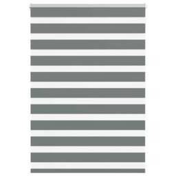 Berkfield Home Elegant Zebra Blind Dark Grey 105x150 cm Fabric Width 100.9 cm Po - thumbnail 2