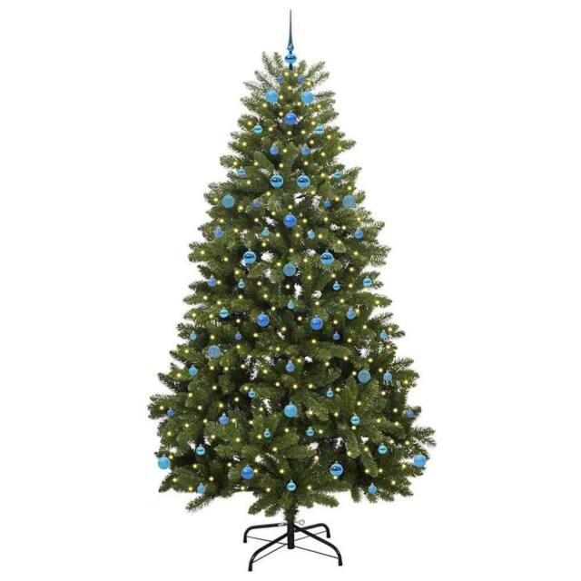 Berkfield Home Elegant Artificial Christmas Tree with Stand Green 240 cm PVC and - image 1