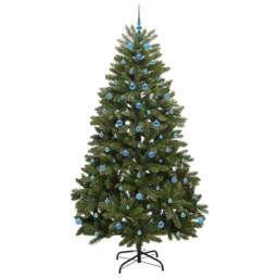 Berkfield Home Elegant Artificial Christmas Tree with Stand Green 240 cm PVC and - thumbnail 4