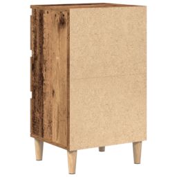 Berkfield Home Bedside Cabinet Old Wood 40x35x70 cm Engineered Wood in Brown - Size: 40 x 35 x 70 cm - thumbnail 8