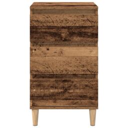 Berkfield Home Bedside Cabinet Old Wood 40x35x70 cm Engineered Wood in Brown - Size: 40 x 35 x 70 cm - thumbnail 6