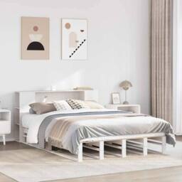 Berkfield Home Bookcase Bed without Mattress White 140x200 cm Solid Wood - thumbnail 2