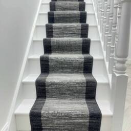runrug Stair Runner Carpet for Staircases - Soft & Comfy, 9mm - Morning Mist in Dark Grey - Size: 70 cm x 690 cm - thumbnail 3