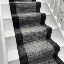 runrug Stair Runner Carpet for Staircases - Soft & Comfy, 9mm - Morning Mist in Dark Grey - Size: 70 cm x 690 cm - thumbnail 1