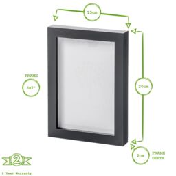 "Nicola Spring Photo Frames - 5"" x 7"" - Pack of 2 in White" - thumbnail 3