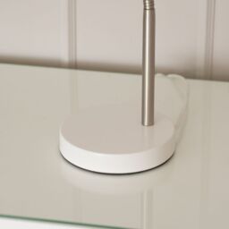ValueLights Keela Adjustable Flexi Neck Desk Table Lamp with LED Bulb in White - thumbnail 4