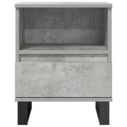Berkfield Home Bedside Cabinet Concrete Grey 40x35x50 cm Engineered Wood - Size: 40 x 35 x 50 cm - thumbnail 4