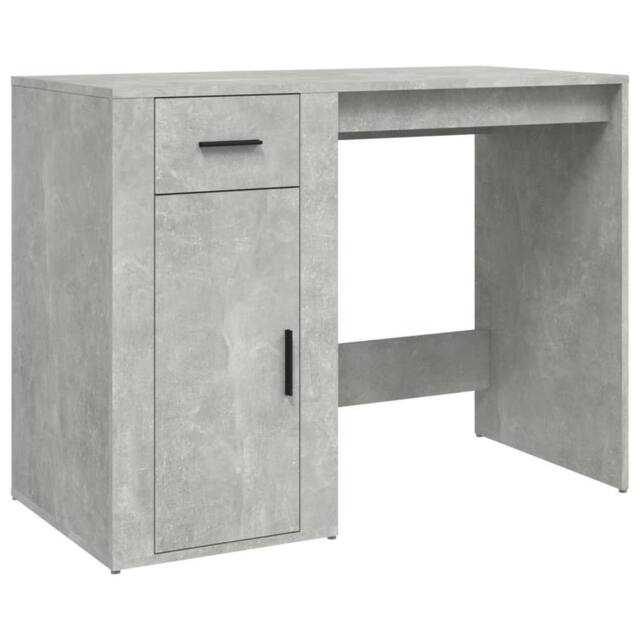 Berkfield Home Desk Concrete Grey 100x49x75 cm Engineered Wood - Size: 100 x 49 x 75 cm - image 1