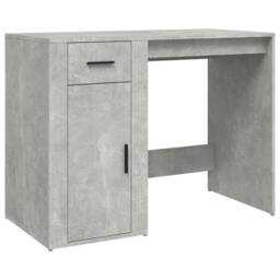 Berkfield Home Desk Concrete Grey 100x49x75 cm Engineered Wood - Size: 100 x 49 x 75 cm