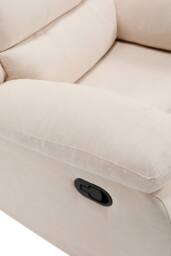 More4Homes Boston Manual Recliner Fabric 1+2+3 Seater Sofa Set in Beige - thumbnail 8
