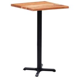 Berkfield Home Bistro Table Leg Black 56x56x107 cm Cast Iron - Size: 56 x 56 x 107 cm - thumbnail 1