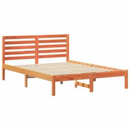 Berkfield Home Elegant with Headboard Wax brown 135 x 190 cm Solid pine wood - thumbnail 3