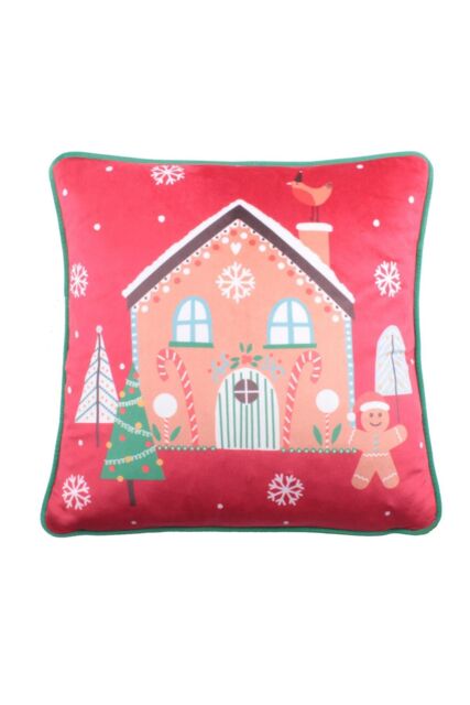 Fusion 'Gingerbread Man' Velvet Filled Cushion - Size: 43 cm x 43 cm - image 1
