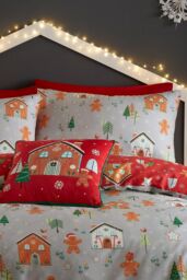 Fusion 'Gingerbread Man' Velvet Filled Cushion - Size: 43 cm x 43 cm - thumbnail 3