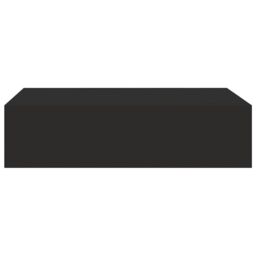 Berkfield Home Wall-mounted Drawer Shelf Black 40x23.5x10cm MDF - Size: 40x23.5x10 cm - thumbnail 4