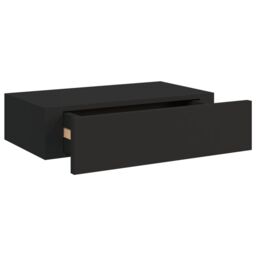 Berkfield Home Wall-mounted Drawer Shelf Black 40x23.5x10cm MDF - Size: 40x23.5x10 cm - thumbnail 6