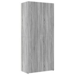 Berkfield Home Highboard Grey Sonoma 80x42.5x185 cm Engineered Wood - thumbnail 2