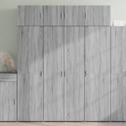 Berkfield Home Highboard Grey Sonoma 80x42.5x185 cm Engineered Wood