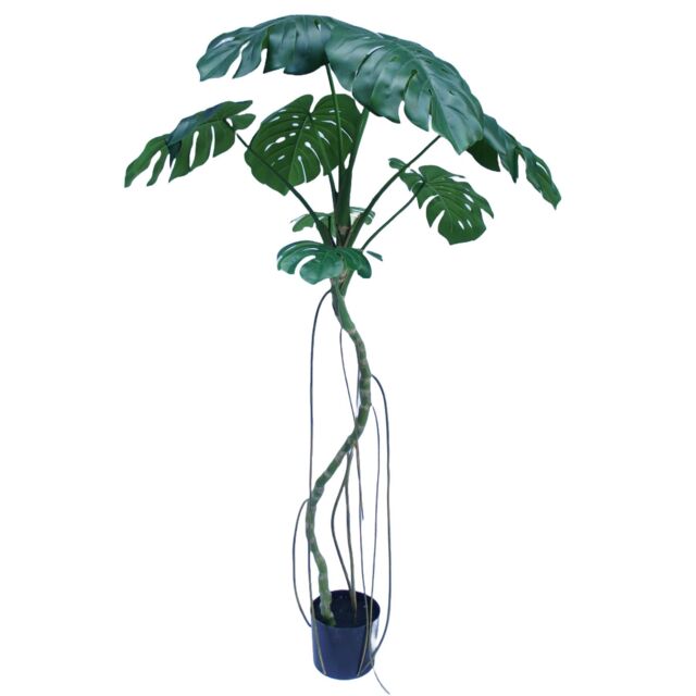 Leaf Monstera Tree Green Deluxe Faux Plant 180cm - image 1