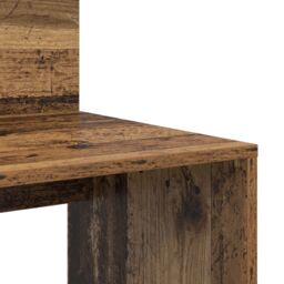 Berkfield Home Desk with Storage Old Wood 90x48x101.5 cm Engineered wood - thumbnail 7