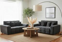 Stratus Interiors Jacob Modern Bubble Cloud Sofa for Stylish Living Rooms in Dark Grey - thumbnail 6