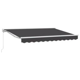 Berkfield Home Manual Retractable Awning Anthracite 300x200 cm in Blue - thumbnail 2