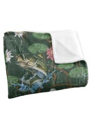 JQ Licensing Jl-Jp-Jq Bass Fishing Tiki 2 Silky Touch Super Soft Throw Blanket 152 X 127 cm in White - thumbnail 3