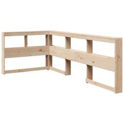 Berkfield Home Bookcase Bed without Mattress 90x190cm Solid Wood Pine in Light Tan - Size: 90x190 cm - thumbnail 9