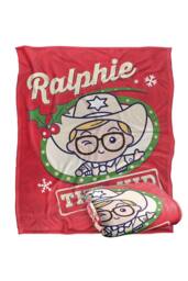 Warner Brothers A Christmas Story Blanket, 152x127 cm Ralphie The Kid Throw Blanket in Red - thumbnail 2