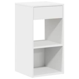 Berkfield Home Durable Bedside Cabinets with Drawer 2 pcs White 35x34x66.5 cm - thumbnail 5