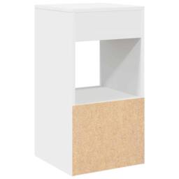 Berkfield Home Durable Bedside Cabinets with Drawer 2 pcs White 35x34x66.5 cm - thumbnail 8