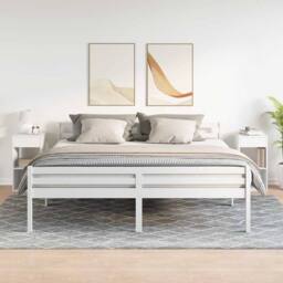 Berkfield Home Durable Bedside Cabinets with Drawer 2 pcs White 35x34x66.5 cm - thumbnail 1