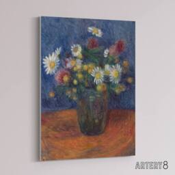 "Artery8 Flower Bouquet in Vase Still Life Glackens Canvas Wall Art Print - Size: W12"" x H16""" - thumbnail 2