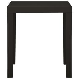 Berkfield Home Garden Table Anthracite 79x65x72 cm Plastic in Black - Size: 79 x 65 x 72 cm - thumbnail 3