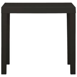 Berkfield Home Garden Table Anthracite 79x65x72 cm Plastic in Black - Size: 79 x 65 x 72 cm - thumbnail 2