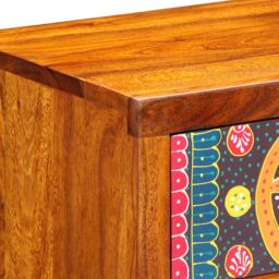 Berkfield Home Bedside Cabinet 40x35x35 cm Solid Wood Acacia in Brown - Size: 40 x 35 x 35 cm - thumbnail 8