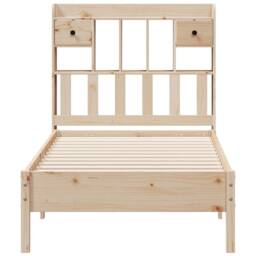 Berkfield Home Decorative Bookcase Bed without Mattress 75x190 cm Small Single S in Natural - thumbnail 4