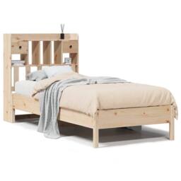 Berkfield Home Decorative Bookcase Bed without Mattress 75x190 cm Small Single S in Natural - thumbnail 3