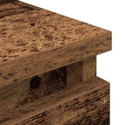 Berkfield Home TV Cabinet Old Wood 80x35x54 cm Engineered Wood in Brown - Size: 80 x 35 x 54 cm - thumbnail 9