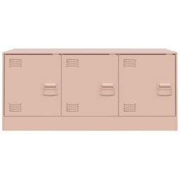 Berkfield Home TV Cabinet Pink 99x39x44 cm Steel - Size: 99 x 39 x 44 cm - thumbnail 6