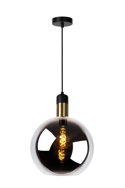 Lucide 'JULIUS' Dimmable Adjustable Height Indoor Vintage Pendant Light 1xE27 in Grey - image 1