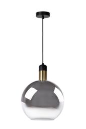 Lucide 'JULIUS' Dimmable Adjustable Height Indoor Vintage Pendant Light 1xE27 in Grey - thumbnail 2