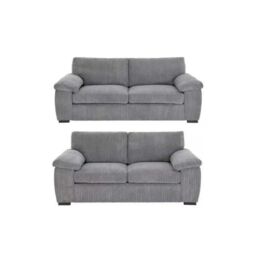Furniture 786 Amalfi Jumbo Cord 3+2 Seater Sofa Set in Grey - thumbnail 2