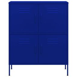 Berkfield Home Storage Cabinet Navy Blue 80x35x101.5 cm Steel - thumbnail 3