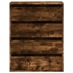 Berkfield Home Corner Chest of Drawers Smoked Oak 60x41x76 cm Engineered Wood in Brown - Size: 60 x 41 x 76 cm - thumbnail 4